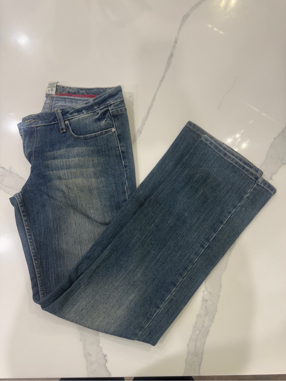 refuge Women's Blue Flare Jeans